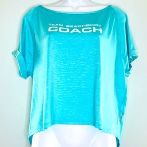 Beachbody boatneck open back top